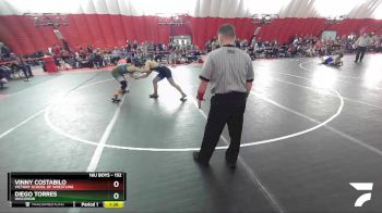 152 lbs Champ. Round 1 - Diego Torres, Wisconsin vs Vinny Costabilo, Victory School Of Wrestling
