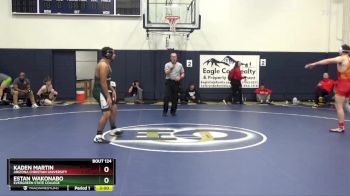184 lbs Cons. Round 2 - Kaden Martin, Arizona Christian University vs Estan Wakonabo, Evergreen State College