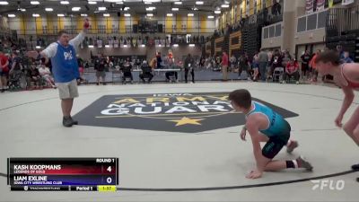 106 lbs Round 1 - Kash Koopmans, Legends Of Gold vs Liam Exline, Iowa City Wrestling Club