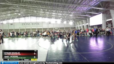 75 lbs Quarterfinal - Kynlee Douglas, Bear River Wrestling Club vs Daisy Jackson, Grangeville Youth Wrestling Club