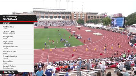 High School Girls' 800m 4A, Finals 1