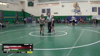 120 lbs Quarterfinal - Evalene Jefferey, Ida B. Wells vs Jessica Ramirez Mata, Hillsboro