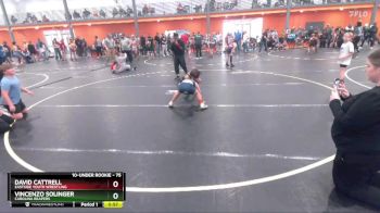 75 lbs Quarterfinal - David Cattrell, Eastside Youth Wrestling vs Vincenzo Solinger, Carolina Reapers