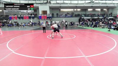 285 lbs Quarterfinal - Anthony Shivas, Derby/Oxford/Holy Cross vs Alden Gaboury, Xavier