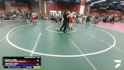 138 lbs Cons. Round 2 - Aidan Laird, Carrollton Thunder Wrestling vs Tristan Luna, Inochi Wrestling