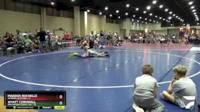 90 lbs Round 2 (8 Team) - Wyatt Cornwall, Williamson County WC vs Maddox Rochelle, Alabama Elite Red