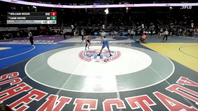 I-165 lbs Champ. Round 2 - Liam Hayes, Monroe-Woodbury vs William Wood, Brockport