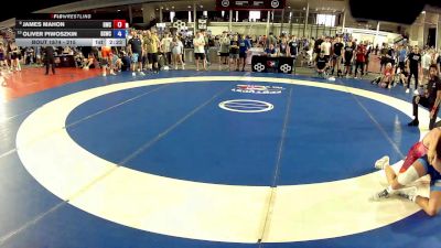 215 lbs Cons. Round 4 - James Mahon, Goodrich Wrestling Club vs Oliver Piwoszkin, Bloomington South Wrestling Club