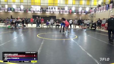 215 lbs Champ. Round 1 - Reichen Lopez, High Altitude Freestyle Wrestling Club vs Jiraiya Fonseca, Iowa