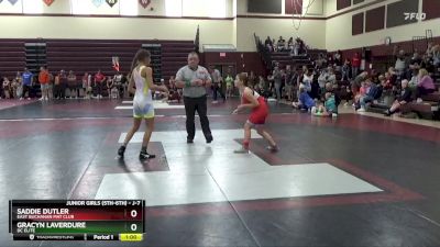 J-7 lbs Round 3 - Gracyn Laverdure, DC ELITE vs Saddie Dutler, East Buchanan Mat Club