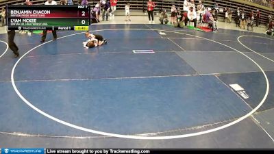 39 lbs Cons. Semi - Benjamin Chacon, Payson Pride Wrestling vs Lyam McKee, Uintah Jr. High Wrestling