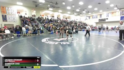 144 lbs Champ. Round 2 - Garrison Choi, Cerritos vs Jacqian Stewart, West Torrance