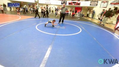 46 lbs Rr Rnd 5 - Kingston Warrior, Wagoner Takedown Club vs Eli Dicus, Fort Gibson Youth Wrestling