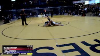 116 lbs Cons. Round 3 - Noelle Peters, Unattached - Fort Hays State vs Taniel Espinosa, Adams State