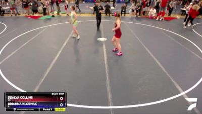 125 lbs Champ. Round 1 - Dealya Collins, WI vs Briahna Klobnak, IL