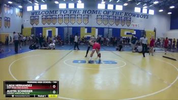 144 lbs Cons. Round 3 - Lakai Hernandez, East River High School vs Austin Schneider, Cowboy Wrestling Club