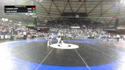 Boys 4A 144 lbs Champ. Round 2 - Alex Othon, Tahoma vs Carson Addy, Union