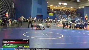 170 lbs Cons. Round 4 - Noah Okamoto, Nazareth vs Tre Wilfong, Charlotte Christian School