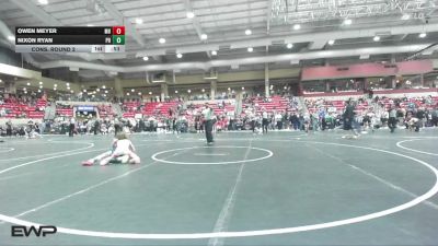 64 lbs Cons. Round 2 - Owen Meyer, Mile High vs Nixon Ryan, Hoisington Jr