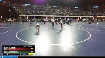 86 lbs Champ. Round 1 - Riley Hanford, Sebolt Wrestling Academy vs Evan Kleitsch, Iowa