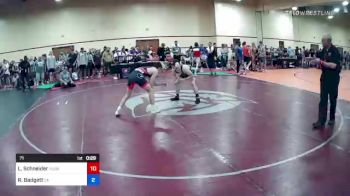 71 lbs Round Of 16 - Layton Schneider, Husky Wrestling Club vs Ryan Badgett, California