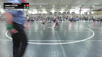 73 lbs 1st Place Match - Wrenly Fletcher, Crater City Bucks vs Callie Rader, Bradley Pride WC