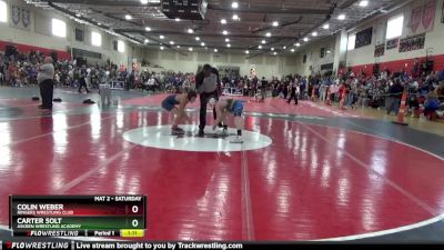 100 lbs Semifinal - Colin Weber, Ringers Wrestling Club vs Carter Solt, Askren Wrestling Academy