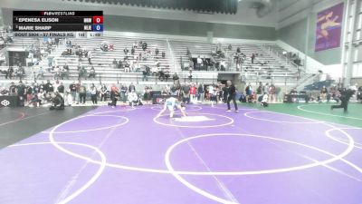 57 Finals kg Champ. Round 1 - Epenesa Elison, Monster Garage Wrestling vs Marie Sharp, New Jersey