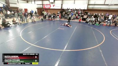 59 lbs Semifinal - Paxton Pitcher, Sanderson Wrestling Academy vs Hutch Nordin, Ravage Wrestling Club