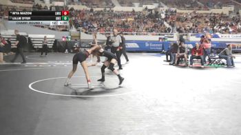 102-D2 Champ. Round 1 - Lillie Dyer, Greenway vs Mya Mazon, Lee Williams High School