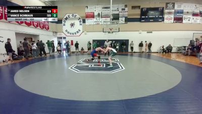 150 lbs Cons. Round 2 - Jared Nelsen, H.E.M. vs Vance Schmaus, Tongue River