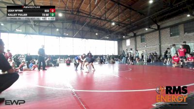 115 lbs Rr Rnd 3 - Leah Wynn, Oklahoma Supergirls vs Kalley Fuller, Team Tulsa Girls NDT