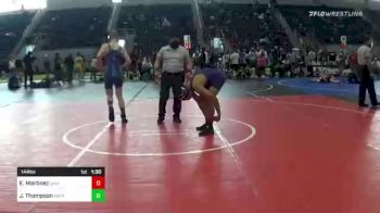 144 lbs Consi Of 8 #2 - Eduardo Martinez, Ukiah WC vs John Thompson, Nevada Elite