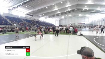 42 lbs Rr Rnd 5 - Kiah Alcon, Stout Wrestling Academy vs Koen Robinson, Shootbox WC