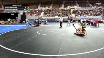 106-D2 5th Place Match - Owen Ostroski, Mountain View (Marana) High School vs Carson Corrow, Flowing Wells High School