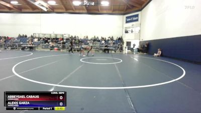 110 lbs Cons. Semi - Alexis Garza, Vanguard vs Abbeygael Cabaug, Vanguard