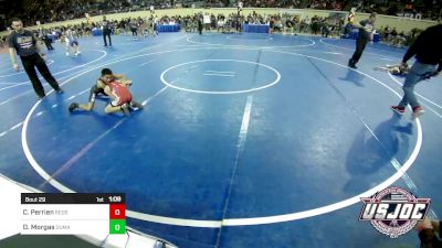 67 lbs Round Of 16 - Cash Perrien, Redskins Wrestling Club vs Daniel Morgas, Dumas Wrestling