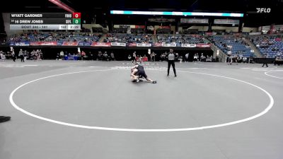 141 lbs Cons. Round 2 - Wyatt Gardner, Friends vs 16 Drew Jones, Southeastern