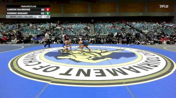 132 lbs Round Of 16 - Landon Salindong, Durham vs Dominic Bozanic, Gilroy