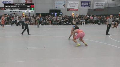 150 lbs Cons. Sub-semis - Judah Perrault, No Nonsense Wrestling Club Wrestling vs Marcus Abeyta, Cleveland Wrestling High School