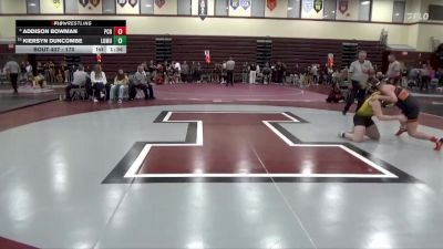 170 lbs Round 3 - Addison Bowman, Prairie, Cedar Rapids vs Kiersyn Duncombe, Louisa-Muscatine