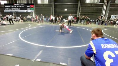 73 lbs 5th Place - Raiden Crook Hutsler, White River Jr. WC vs Mathias Batesole, Independent