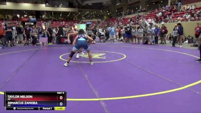 144 lbs Cons. Round 3 - Taylor Nelson, OK vs Dimarcus Zamora, AR