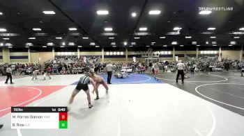 190 lbs Consi Of 8 #1 - Matthew Porras Diamond, Temecula Valley HS vs Brock Rios, Elite Force