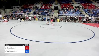 132 lbs Cons 64 #1 - Jayce Kolendich, MT vs Brock Santa Maria, AZ