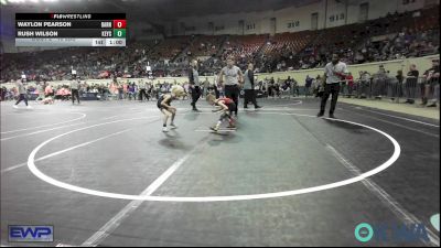 40 lbs Final - Waylon Pearson, Barnsdall Youth Wrestling vs Rush Wilson, Keystone Kids Wrestling Club