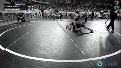 76 lbs Round Of 32 - Jaxxson Stroud, Barnsdall Youth Wrestling vs Bentley Hughart, Raw Wrestling Club