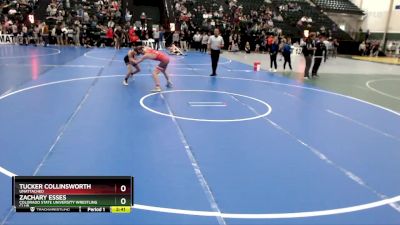 133 lbs Champ. Round 1 - Zachary Esses, Colorado State University Wrestling Club vs Tucker Collinsworth, Unattached