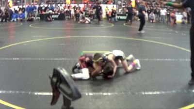 58 lbs Quarterfinal - Blake Ney, Fulton WC vs Hank Dunham, Ares WC