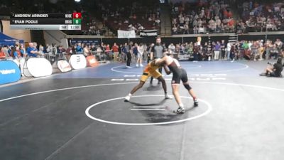 D 2 175 lbs Semifinal - Andrew Arinder, North DeSoto vs Evan Poole, Brusly